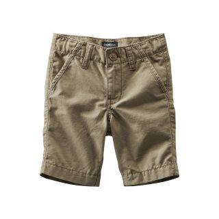 Oshkosh Bgosh Solid Woven Shorts   Boys 2t 4t, Brown, Brown, Boys