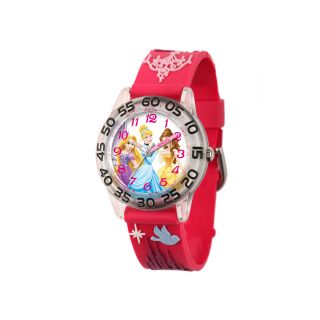 Disney Princesses Easy Read Plastic Strap Watch, Girls