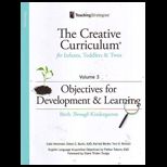 Creative Curric. Volume 3 Objectives for Deve.