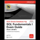 OCA Oracle Database 11g Sql Fund.   With CD