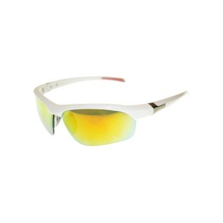 Xersion Sport Wrap Sunglasses, White, Mens