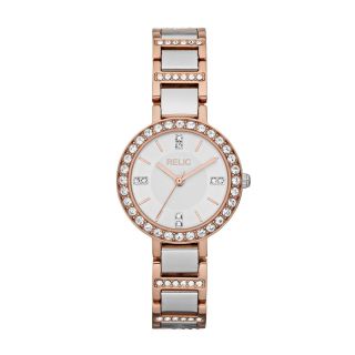 RELIC Womens Two Tone with Crystals Watch