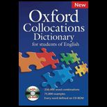 Oxford Collocations Dictionary   With CD