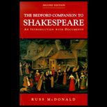 Bedford Companion to Shakespeare  An Introduction with Documents