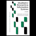 Qualitative Research in Information Systems