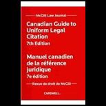Canadian Guide to Uniform Legal Citation