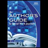 Authors Guide to Social Work Journals
