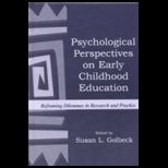 Psychological Perspectives on Early Children