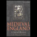 Medieval England  Social History 1250 1550