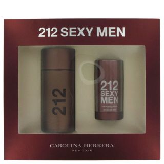 212 Sexy for Men by Carolina Herrera, Gift Set   3.4 oz Eau De Toilette Spray +