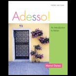 Adesso  Introduction to Italian   With CD