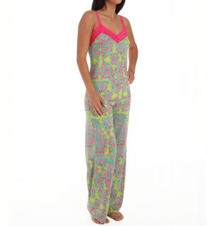 Josie by Natori Sleepwear W96013 Glamour Floral Jersey Cami Pajama Set