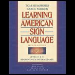 Learning American Sign Language  I and II   With DVD