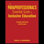 Paraprofessionals Essential Guide to Inclusive Education   With CD