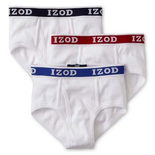 Izod 3 pk. Briefs   Boys 8 20, Wht/wht/wh, Boys