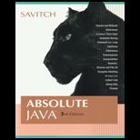 Absolute Java   With CD (Custom Package)