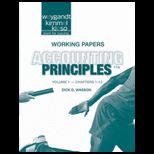 Accounting Principles   Working Papers Volume I