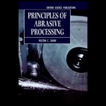 Principles of Abrasive Processing