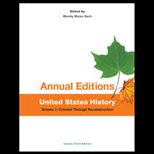 United States History, Volume 1 Colonial through Reconstruction