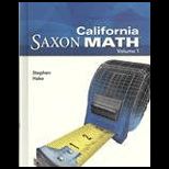 Saxon Math Intermediate 5 California Student Edition 2 Volume Set