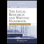 Legal Research and Writing Handbook