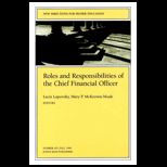 Roles and Responsibilities of the Chief Financial Officer