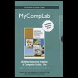 Writing Research Papers MyCompLab Card