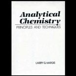 Analytical Chemistry  Principles and Techniques