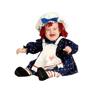Yarn Babies Ragamuffin Dolly Toddler 2t 5t Costume, Blue, Girls