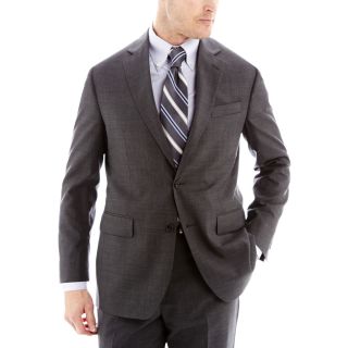 Stafford Gray Glen Plaid Suit Jacket, Grey, Mens