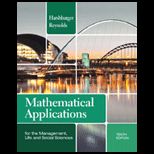 Mathematics Application for Management, Life, and Soc. Science