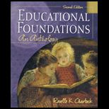 Educational Foundations  An Anthology