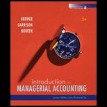 Introduction to Managerial Accounting  Package