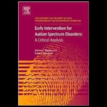Early Intervention for Autism Spectrum