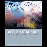 Applied Stat. for Public and Nonprofit Administration