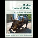 Modern Financial Markets  Prices, Yields, and Risk Analysis