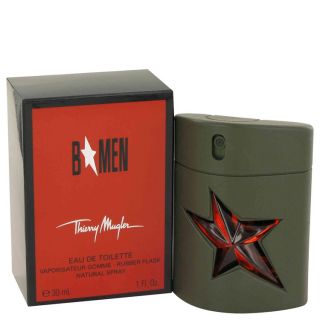 B Men for Men by Thierry Mugler EDT Spray Rubber Flask 1 oz