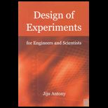 Design of Experiments for Engineers and Science