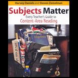 Subjects Matter  Every Teachers Guide to Content Area Reading