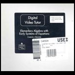 Elementary Algebra with Early Systems of Equations  Digital Video Tutor   7 CDs