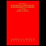 Statistical Principles in Experimental Design