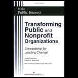 Transforming Public and Nonprofit Organizations