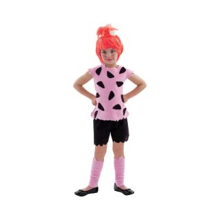 Flintstones Pebbles Girls Costume, Pink, Girls