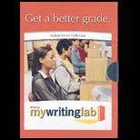 Mywritinglab Student Access Card