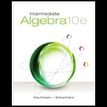 Intermediate Algebra Student Solution Manual