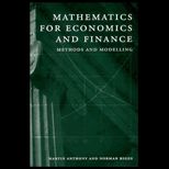 Mathematics for Economics and Finance  Methods and Modelling