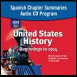 United States History Chapter Summ. CD (Spanish )