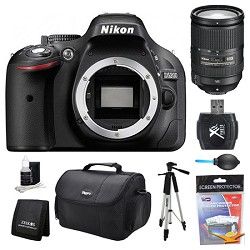 Nikon D5200 DX Format Digital SLR Camera Body 18 300mm Lens Kit