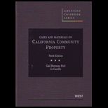 California Community Prop   Case and Materials