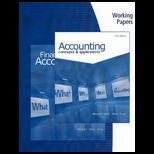 Accounting Conc., Financial Accounting  Work Papers